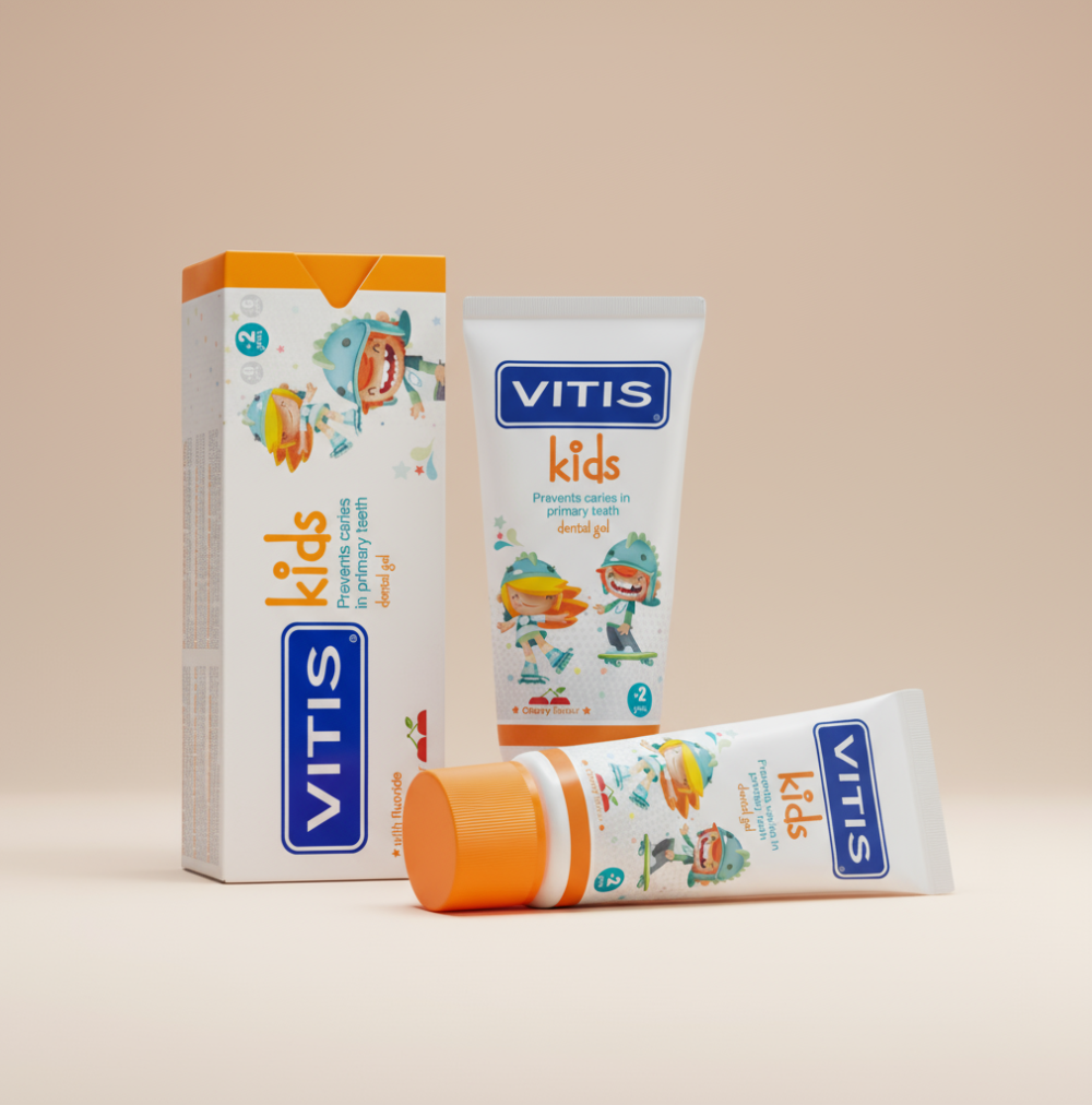 Vitis Kids Gel Dentífrico Cereja 2+ 50ml